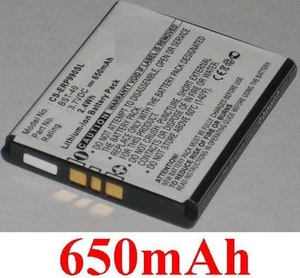 BATTERIE 650mAh Type BST-40 pour SONY ERICSSON P1 P1c P1i P700i P990 P990i Z555i - Photo 1 sur 1