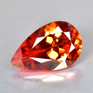 1.75CT FINE TRANSPARENT GEMSTONE UNHEATED MANDARIN ORANGE SPESSARTITE GARNET - Picture 1 of 3