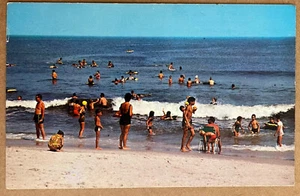 Milford Conneticut Bay Beach Swimmers Vintage Postcard c1970 - Picture 1 of 5