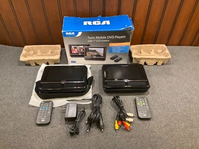 (2 PACK) RCA DRC6272 7” Car Mobile LCD DVD Players & 2 Remotes tested, complete - Image 1 of 4