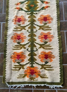 Hübscher Vintage 70er XXL-Teppich Vorleger Überwurf Handarbeit -Unikat! - Bild 1 von 7