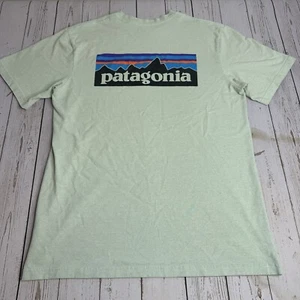 Patagonia Responsibili-Tee Regular Fit T Shirt Mens Medium Short Sleeve Green - Picture 1 of 9