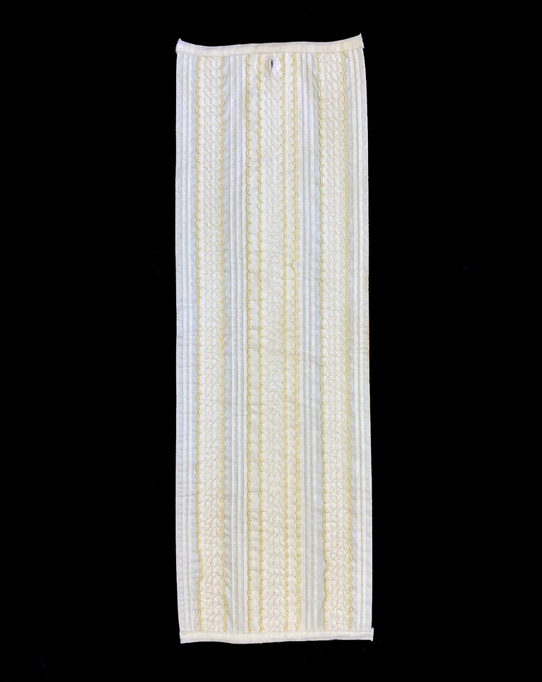 Camisa Esmoquin Vintage Marfil con Borde de Oro Amarillo Volantes Dickie Botón Años 70 Foto 1 de 1