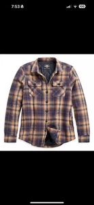 Women’s Harley Davidson Plaid Jacket Quilted Lined XL - Picture 1 of 4