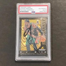 2013-14 Panini Pinnacle #11 DeMar DeRozan Signed Card AUTO PSA Slabbed Raptors