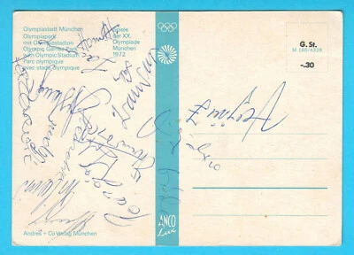 OLYMPIC GAMES 1972 - GOLD MEDALIST -  YUGOSLAVIA HANDBALL TEAM - autographs RRR - Image 1 of 4