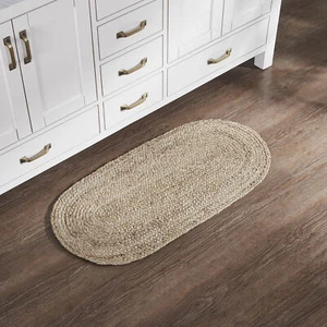 Natural Jute Rug Oval 17x36 - Picture 1 of 8