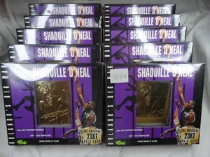 (10) 1996 Shaquille O'Neal Classic 23KT Gold Foil Card Sealed Box Wholesale Lot - Picture 1 of 4