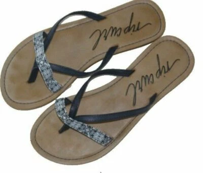 RIP CURL COCO  FLIP FLOPS ZEHENSANDALEN  ZEHENTRENNER BLAU WEISS Gr. 42 NEU - Bild 1 von 2