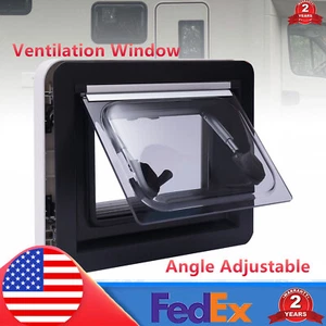 RV Caravan Camper Van Hinged Push Out Window Ventilation Hatch Motor 900 * 500mm - Picture 1 of 16