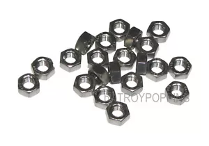 20-SS M6-1.0 TUERCAS HEXAGONALES MÉTRICAS ACERO INOXIDABLE TIPO A2 PIEZAS DE HARDWARE SUJETADOR 6MM - Imagen 1 de 1