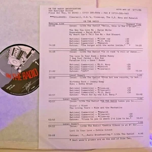 RADIO SHOW 3/11/89 ON THE RADIO: KARYN WHITE FEATURE, KON KAN, JOHNNY KEMP,VIXEN - Picture 1 of 1