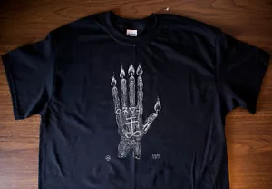 Hand of Glory Occult Black Metal T-Shirt by Mike Vivisector - Picture 1 of 1