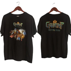 Gwent The Witcher 3 Deck Cards Game Rare Promo T-Shirt Gamescom 2016 Size Large - Picture 1 of 7