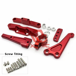 Kit de soporte de amortiguador de dirección FXCNC apto para HONDA CB650F 2014-2017 rojo - Imagen 1 de 6