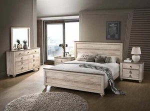 Imerland 5-Piece White Wash King Bedroom Set - Picture 1 of 9