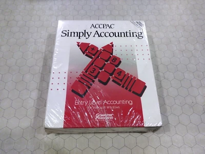 ACCPAC Simply Accounting for Windows, Computer Associates, 1991 Demo Copy SEALED - Image 1 of 4