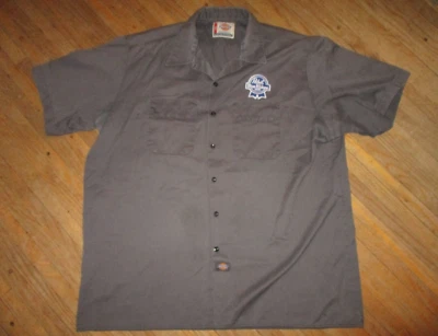 CAMISA DE TRABAJO PABST CINTA AZUL de colección PBR Cerveza Entrega Chico Parche Uniforme 2XL Foto 1 de 4