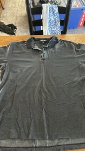 Ralph Lauren Men Black Polka Dots Polo Golf Short Sleeve Collar T-Shirt Size XXL - Picture 1 of 6