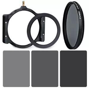 Zomei 67mm Filter Adapter Ring+Multifunctional Holder+CPL+Square ND2+4+8 Filter - Picture 1 of 12