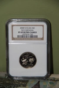 2004 S CLAD 25C SO. COROLINA PF 69 ULTRA COMEO - Foto 1 di 2