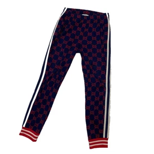 GUCCI GG Jacquard Sweatpants Jersey Navy Size M Used - Picture 1 of 11