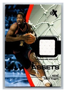 Camiseta deportiva Fleer EX 2003-04 activos netos reliquia Nene Nuggets #N-NAJ - Imagen 1 de 2