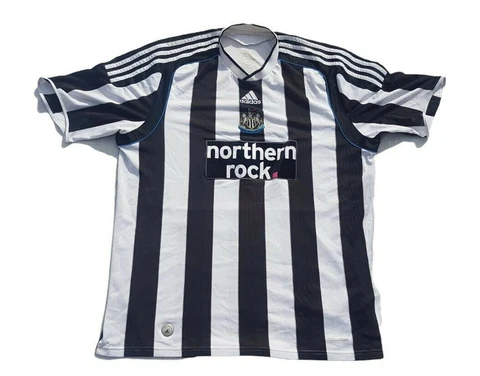 NEWCASTLE UNITED 2009/2010 HOME FOOTBALL SHIRT JERSEY ADIDAS SIZE XL ADULT Cover