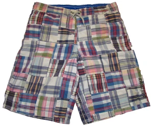 Gap Kids Boys Size 2XL 14-16 Madras Plaid Swim Trunks Board Shorts - Picture 1 of 9