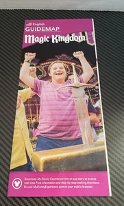 WALT DISNEY WORLD MAGIC KINGDOM GUIDEMAP ENGLISCHE KARTE Aug 2021 kostenloser Versand - Bild 1 von 3