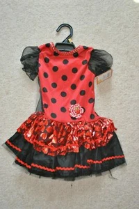 Girls' Red Little Ladybug Costume Set w/ Wings & Headpiece - Size 12-24 Months - Picture 1 of 5