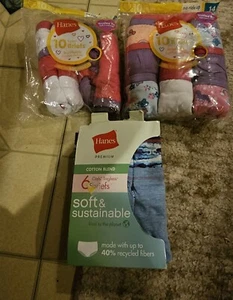 Hanes Girls Briefs Underwear Panties Lot Multi Color Girls Size 14 20 Pairs - Picture 1 of 1