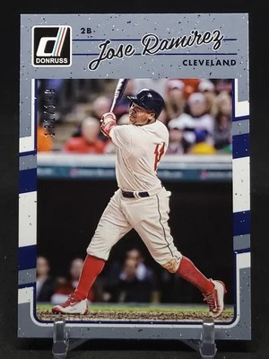 2017 Panini Donruss Jose Ramirez Gray Border Parallel /199 #85 Guardians - Image 1 of 2