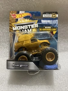 2018 Hot Wheels Monster Jam MOHAWK WARRIOR GOLDEN MACHINES 2/3 Chase Rare SEALED - Bild 1 von 7