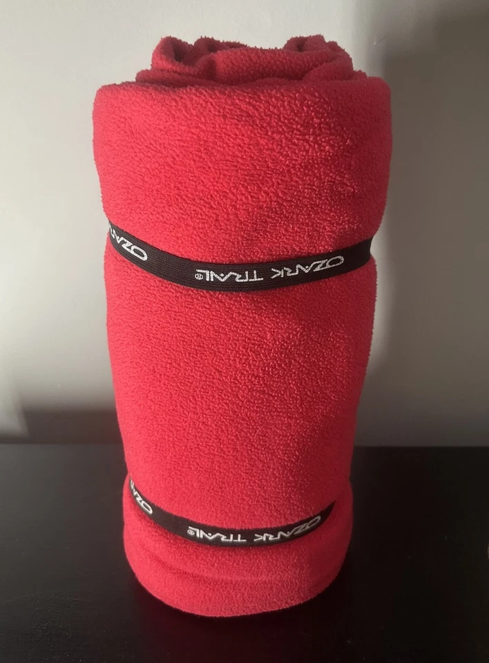 Ozark Trail Red Fleece Camping Blanket With Zipper - Image 1 of 4