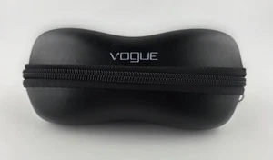 Vogue Brille Sonnenbrille schwarz halbhart Reißverschluss Etui - Bild 1 von 3