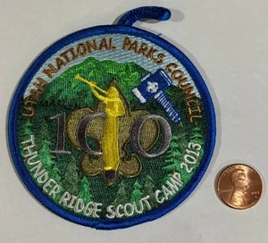 BSA UTAH NATIONAL PARKS OA 508 590 LDS MORMON 100TH THUNDER RIDGE 2013 PATCH - Picture 1 of 1
