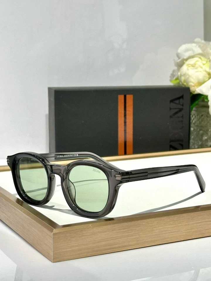 Ermenegildo Zegna EZ0229 51×22×145 Men’s Sunglasses Black Acetate Frame Italy - Image 1 of 4