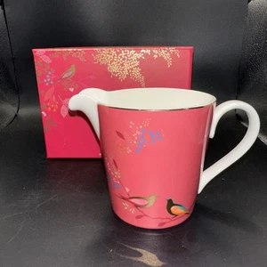 Sara Miller for Portmeirion Chelsea Collection Creamer Love Birds Pink - Picture 1 of 9