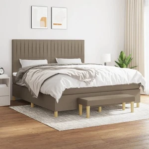 Boxspringbett Matratze Bett Bettgestell Polsterbett Lattenrost Stoff vidaXL - Bild 1 von 17