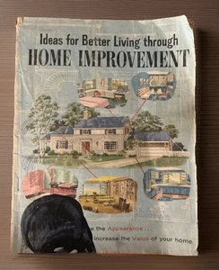Equitable Life HOME IMPROVEMENT Floor Plans Designs 1958 MID CENTURY Vtg READ - Foto 1 di 7