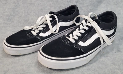 Zapatos de skate VANS Off The Wall blanco y negro gamuza y lona para hombre talla 8 Foto 1 de 4