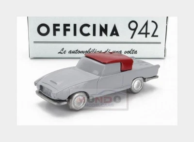1:76 OFFICINA-942 Fiat 1200 Coupe Carrozzeria Ghia 1958 Grey Red ART2046B - Immagine 1 di 2