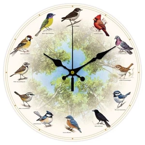 12 Different Bird Wall Clock 12 Inch Battery Operated Wall Clocks Forests Non... - Picture 1 of 7