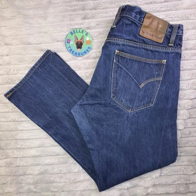 Pantalones de mezclilla Artful Dodger para hombre 40x34 tiro medio rectos calce relajado azul oscuro Y2K Foto 1 de 4