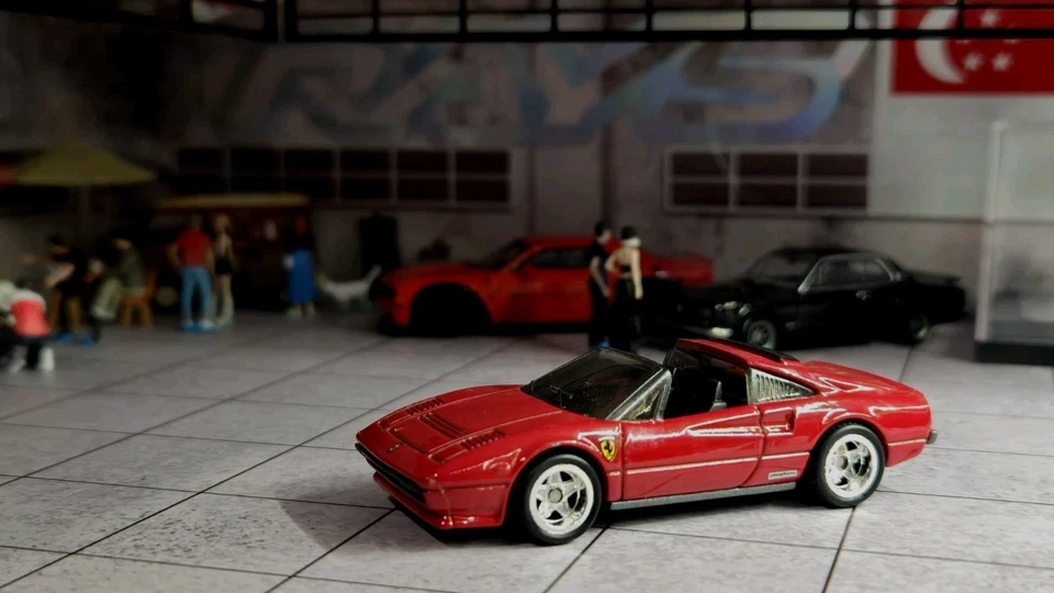 Hot Wheels Retro Entertainment Magnum Pi Ferrari 308 GTS QV Red (Loose) - Image 1 of 4