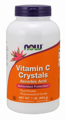NOW Supplements - Cristales de vitamina C 1 lb (454 g) Foto 1 de 2