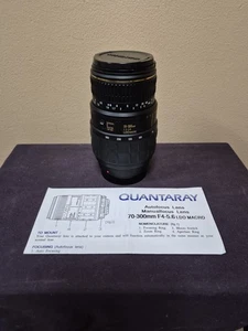 Quantaray AF 70-300mm 1:4 -5.6 LD MACRO Lens For Minolta AF - Picture 1 of 7