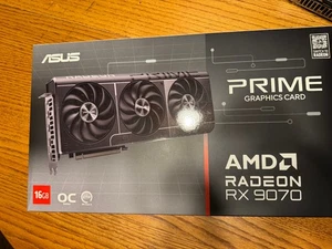 Asus Prime OC Edition AMD Radeon RX 9070 16GB VRAM Dual Bios GPU Graphics Card - Picture 1 of 6
