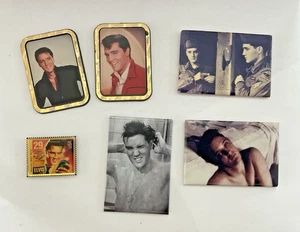 6 VINTAGE ELVIS - REFRIGERATOR PHOTO MAGNETS 3"X5" - Picture 1 of 5